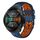 Per Huawei Watch GT 2E 22mm Cinturino in silicone traspirante bicolore (blu notte + arancione) Per Huawei Watch GT 2E 22mm Cinturino in silicone traspirante bicolore (blu notte + arancione)