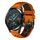 Per Huawei Watch GT2 46mm 22mm Cinturino in silicone traspirante bicolore (arancione + nero) Per Huawei Watch GT2 46mm 22mm Cinturino in silicone traspirante bicolore (arancione + nero)