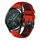 Per Huawei Watch GT2 46mm 22mm Cinturino in silicone traspirante bicolore (rosso + nero) Per Huawei Watch GT2 46mm 22mm Cinturino in silicone traspirante bicolore (rosso + nero)