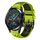 Per Huawei Watch GT2 46mm 22mm Cinturino in silicone traspirante bicolore (lime + nero) Per Huawei Watch GT2 46mm 22mm Cinturino in silicone traspirante bicolore (lime + nero)
