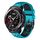 Cinturino per orologio in silicone traspirante bicolore For Honor Watch GS Pro 22mm (azzurro + nero)
