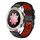 For Honor Watch Dream 22mm Cinturino in silicone traspirante bicolore (nero + rosso)
