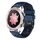 For Honor Watch Dream 22mm Cinturino in silicone traspirante bicolore (blu notte + nero)