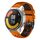 Per Xiaomi MI Watch Color 2 22mm Cinturino in silicone traspirante bicolore (arancione + nero) Per Xiaomi MI Watch Color 2 22mm Cinturino in silicone traspirante bicolore (arancione + nero)