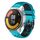 Per Xiaomi MI Watch Color 2 22mm Cinturino in silicone traspirante bicolore (blu cielo + nero) Per Xiaomi MI Watch Color 2 22mm Cinturino in silicone traspirante bicolore (blu cielo + nero)