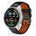 Per Xiaomi MI Watch Sport Cinturino in silicone traspirante bicolore da 22 mm (nero + arancione)