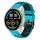 Per Xiaomi MI Watch Sport Cinturino in silicone traspirante bicolore da 22 mm (blu cielo + nero)