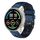 Per Xiaomi MI Watch Sport Cinturino in silicone traspirante bicolore da 22 mm (blu notte + nero) Per Xiaomi MI Watch Sport Cinturino in silicone traspirante bicolore da 22 mm (blu notte + nero)