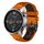 Per Xiaomi MI Watch Color 22mm Cinturino in silicone traspirante bicolore (arancione + nero) Per Xiaomi MI Watch Color 22mm Cinturino in silicone traspirante bicolore (arancione + nero)