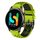 Per Xiaomi Haylou RT2 LS10 Cinturino in silicone traspirante bicolore da 22 mm (lime + nero) Per Xiaomi Haylou RT2 LS10 Cinturino in silicone traspirante bicolore da 22 mm (lime + nero)