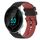 Per Garmin Forerunner 158 Cinturino in silicone bicolore a scacchi da 20 mm (nero + rosso)