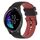 Per cinturino in silicone a due colori a scacchi da 20 mm Garmin Venu (nero + rosso)