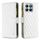 Custodia per cellulare in pelle con portafoglio con cerniera a reticolo di diamanti per Honor X8b (bianca) Custodia per cellulare in pelle con portafoglio con cerniera a reticolo di diamanti per Honor X8b (bianca)