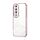 Custodia per telefono con foro fine con placcatura trasparente per Honor 90 Pro (rosa) Custodia per telefono con foro fine con placcatura trasparente per Honor 90 Pro (rosa)