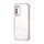 Custodia per telefono con foro fine con placcatura trasparente per Honor X10 (rosa) Custodia per telefono con foro fine con placcatura trasparente per Honor X10 (rosa)