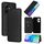 Custodia per telefono in pelle flip con texture in fibra di carbonio per vivo V29 Lite (nera) Custodia per telefono in pelle flip con texture in fibra di carbonio per vivo V29 Lite (nera)