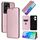 Custodia per cellulare in pelle con texture in fibra di carbonio per vivo V29 Lite (rosa) Custodia per cellulare in pelle con texture in fibra di carbonio per vivo V29 Lite (rosa)