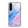 Per Samsung Galaxy S24 5G Custodia protettiva in vetro con motivo marmorizzato (rosa) Per Samsung Galaxy S24 5G Custodia protettiva in vetro con motivo marmorizzato (rosa)