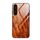Per Samsung Galaxy S24 5G Custodia per cellulare in vetro con venature del legno (marrone chiaro)