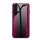 Per Samsung Galaxy S24+ 5G Custodia per telefono in vetro TPU con texture sfumata (rosa rosso)