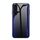 Per Samsung Galaxy S24 5G Custodia per cellulare in vetro TPU con texture sfumata (blu scuro) Per Samsung Galaxy S24 5G Custodia per cellulare in vetro TPU con texture sfumata (blu scuro)
