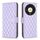 Per Honor X9b/Magic6 Lite 5G Diamond Lattice Portafoglio Custodia in pelle Flip (Viola) Per Honor X9b/Magic6 Lite 5G Diamond Lattice Portafoglio Custodia in pelle Flip (Viola)