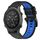 Per cinturino sportivo in silicone bicolore Garmin MARQ Commander da 22 mm (nero + blu) Per cinturino sportivo in silicone bicolore Garmin MARQ Commander da 22 mm (nero + blu)