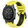 Per cinturino sportivo in silicone bicolore Garmin MARQ Commander da 22 mm (giallo + nero) Per cinturino sportivo in silicone bicolore Garmin MARQ Commander da 22 mm (giallo + nero)