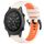 Per cinturino sportivo in silicone bicolore Garmin MARQ Commander da 22 mm (Starlight + arancione) Per cinturino sportivo in silicone bicolore Garmin MARQ Commander da 22 mm (Starlight + arancione)