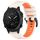 Per cinturino per orologio sportivo in silicone bicolore Garmin MARQ Golfer da 22 mm (Starlight + arancione) Per cinturino per orologio sportivo in silicone bicolore Garmin MARQ Golfer da 22 mm (Starlight + arancione)