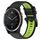 Per cinturino sportivo in silicone bicolore Garmin Quatix 7 da 22 mm (nero + verde lime) Per cinturino sportivo in silicone bicolore Garmin Quatix 7 da 22 mm (nero + verde lime)
