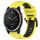 Per cinturino sportivo in silicone bicolore Garmin Quatix 7 da 22 mm (giallo + nero) Per cinturino sportivo in silicone bicolore Garmin Quatix 7 da 22 mm (giallo + nero)