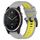 Per cinturino sportivo in silicone bicolore Garmin Quatix 7 da 22 mm (grigio + giallo) Per cinturino sportivo in silicone bicolore Garmin Quatix 7 da 22 mm (grigio + giallo)
