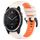 Per cinturino sportivo in silicone bicolore Garmin Quatix 7 da 22 mm (Starlight + arancione) Per cinturino sportivo in silicone bicolore Garmin Quatix 7 da 22 mm (Starlight + arancione)