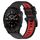 Per Garmin Descent Mk3i 43mm 20mm cinturino sportivo in silicone bicolore (nero + rosso) Per Garmin Descent Mk3i 43mm 20mm cinturino sportivo in silicone bicolore (nero + rosso)