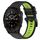 Per cinturino sportivo in silicone bicolore Garmin Descent Mk3i 43mm 20mm (nero + verde lime) Per cinturino sportivo in silicone bicolore Garmin Descent Mk3i 43mm 20mm (nero + verde lime)