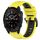 Per Garmin Descent Mk3i 43mm 20mm cinturino sportivo in silicone bicolore (giallo + nero) Per Garmin Descent Mk3i 43mm 20mm cinturino sportivo in silicone bicolore (giallo + nero)