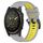 Per Garmin Tactix 7 AMOLED 26mm cinturino sportivo in silicone bicolore (grigio + giallo) Per Garmin Tactix 7 AMOLED 26mm cinturino sportivo in silicone bicolore (grigio + giallo)