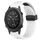 Per cinturino in silicone Garmin MARQ Commander da 22 mm con foro per fibbia pieghevole (bianco)