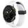Per Garmin MARQ Atleta cinturino in silicone con foro per fibbia pieghevole da 22 mm (bianco)
