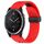Per cinturino in silicone con foro per fibbia pieghevole Garmin Quatix 7 da 22 mm (rosso)