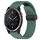 Per cinturino in silicone con foro per fibbia pieghevole Garmin Quatix 7 da 22 mm (verde scuro)