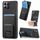 Per Honor X8 5G Custodia per telefono con supporto pieghevole per carta in fibra di carbonio (nera) Per Honor X8 5G Custodia per telefono con supporto pieghevole per carta in fibra di carbonio (nera)