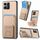 Per Honor X8 5G Custodia per telefono con supporto pieghevole per carta in fibra di carbonio (cachi) Per Honor X8 5G Custodia per telefono con supporto pieghevole per carta in fibra di carbonio (cachi)