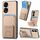 Per Honor 80 Custodia per telefono con supporto pieghevole per carta in fibra di carbonio (cachi) Per Honor 80 Custodia per telefono con supporto pieghevole per carta in fibra di carbonio (cachi)