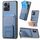 Per Honor X7A Custodia per telefono con supporto pieghevole per carta in fibra di carbonio (blu) Per Honor X7A Custodia per telefono con supporto pieghevole per carta in fibra di carbonio (blu)