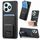 Per Honor X50i + Custodia per telefono con supporto pieghevole per carta in fibra di carbonio (nera) Per Honor X50i + Custodia per telefono con supporto pieghevole per carta in fibra di carbonio (nera)