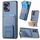 Per Honor 100 5G Custodia per telefono con supporto pieghevole per carta in fibra di carbonio (blu) Per Honor 100 5G Custodia per telefono con supporto pieghevole per carta in fibra di carbonio (blu)