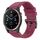 Per Garmin Quatix 7 Pro cinturino per orologio a sgancio rapido in silicone con fibbia nera tinta unita (vino rosso)