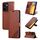 Per vivo Y100i 5G AZNS Custodia per telefono in pelle con texture in pelle di pecora (marrone) Per vivo Y100i 5G AZNS Custodia per telefono in pelle con texture in pelle di pecora (marrone)